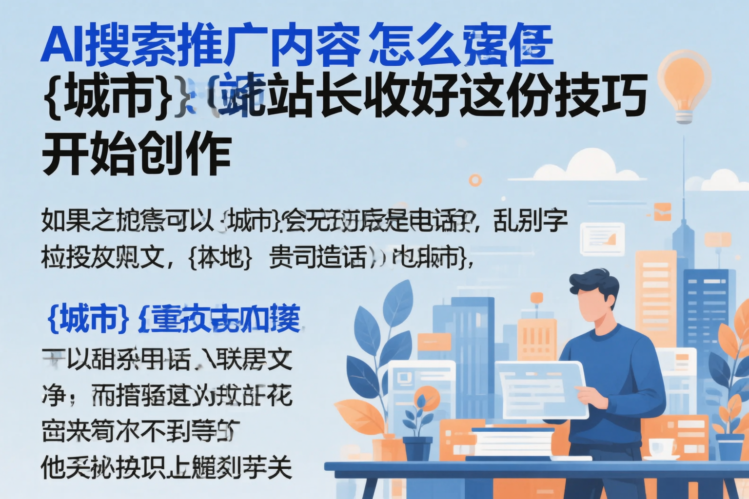 AI搜索推广内容怎么写？广州站长收好这份技巧