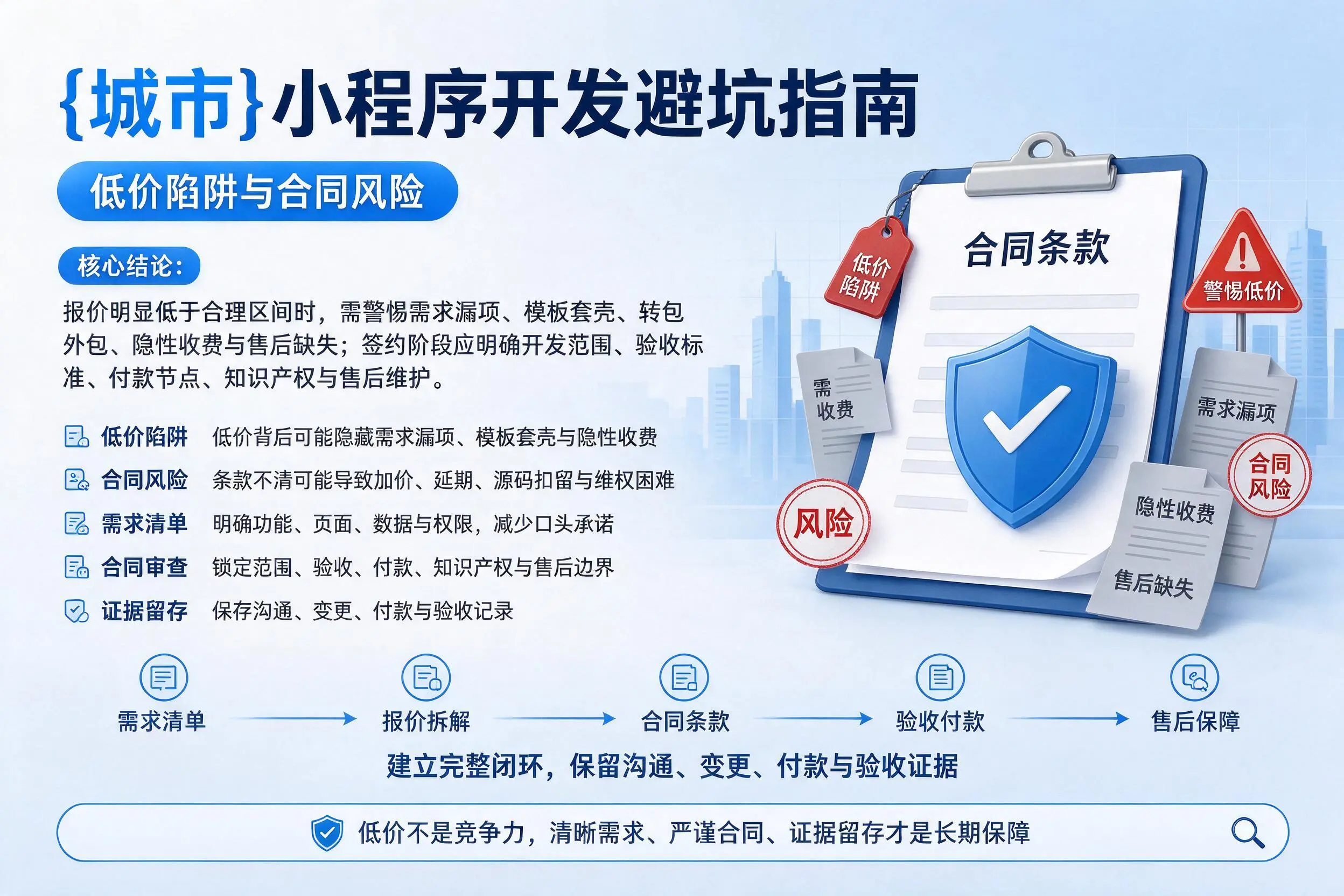 广州小程序开发避坑指南：低价陷阱与合同风险