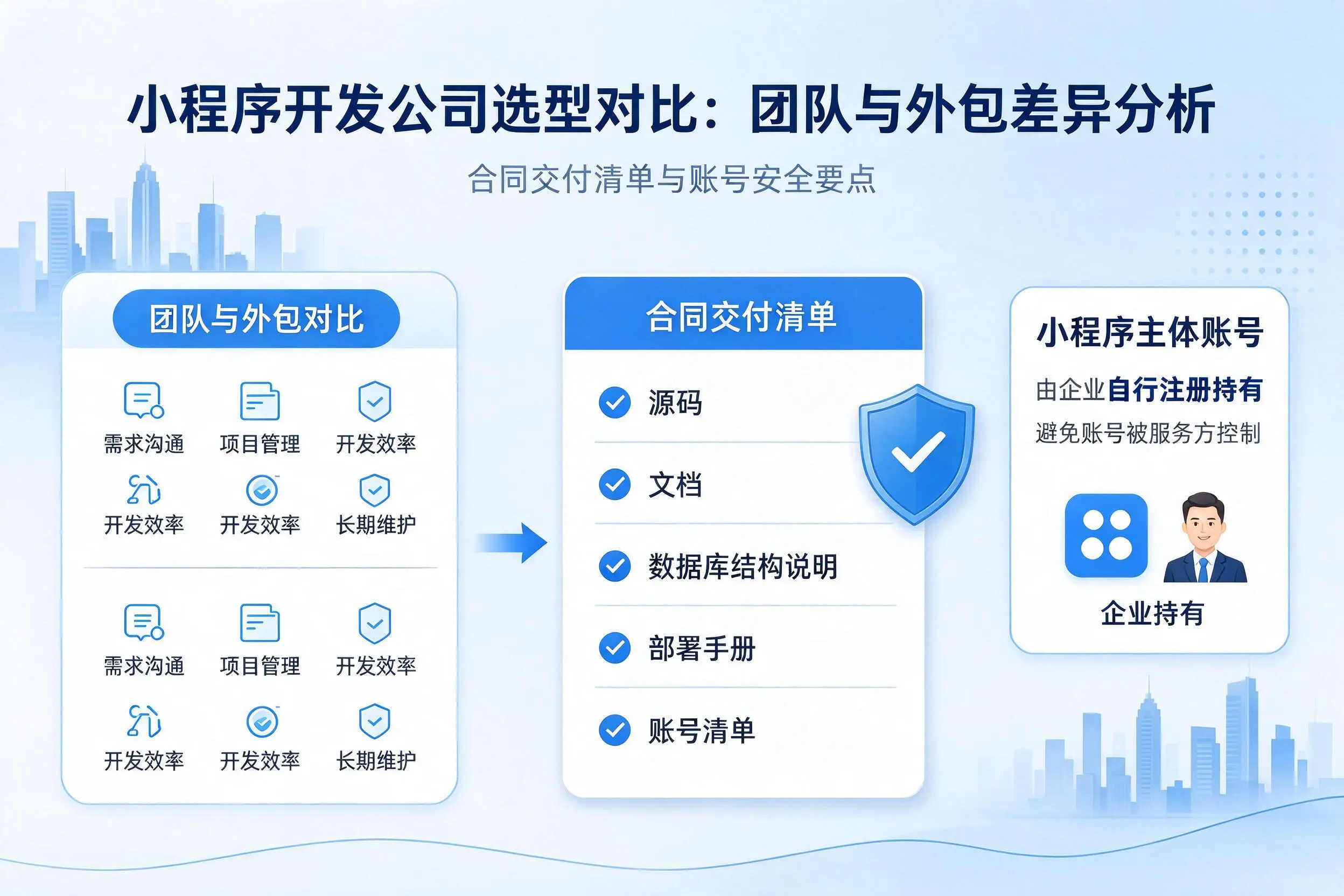 广州小程序开发公司选型对比:团队与外包差异分析