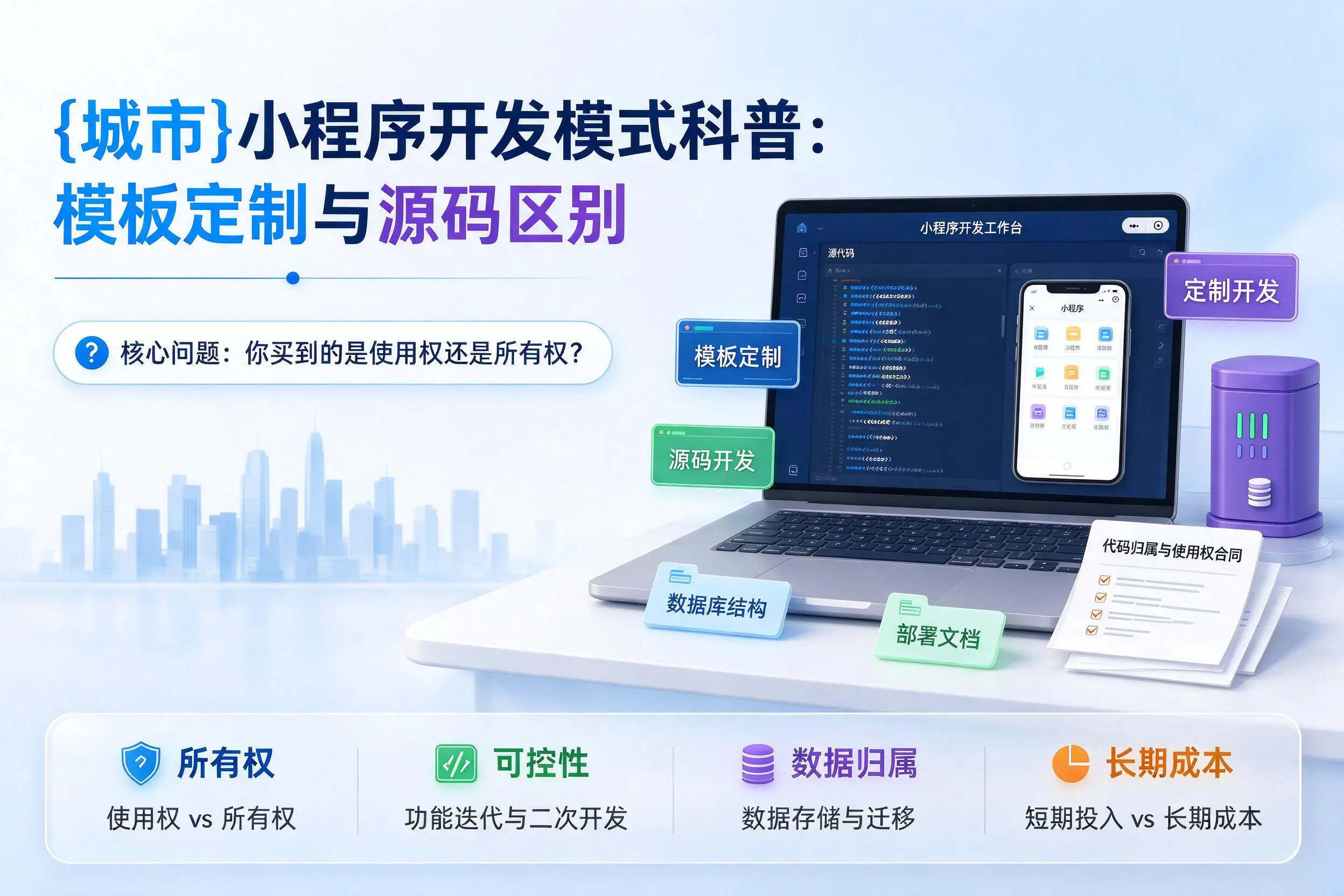 广州小程序开发模式科普：模板定制与源码区别