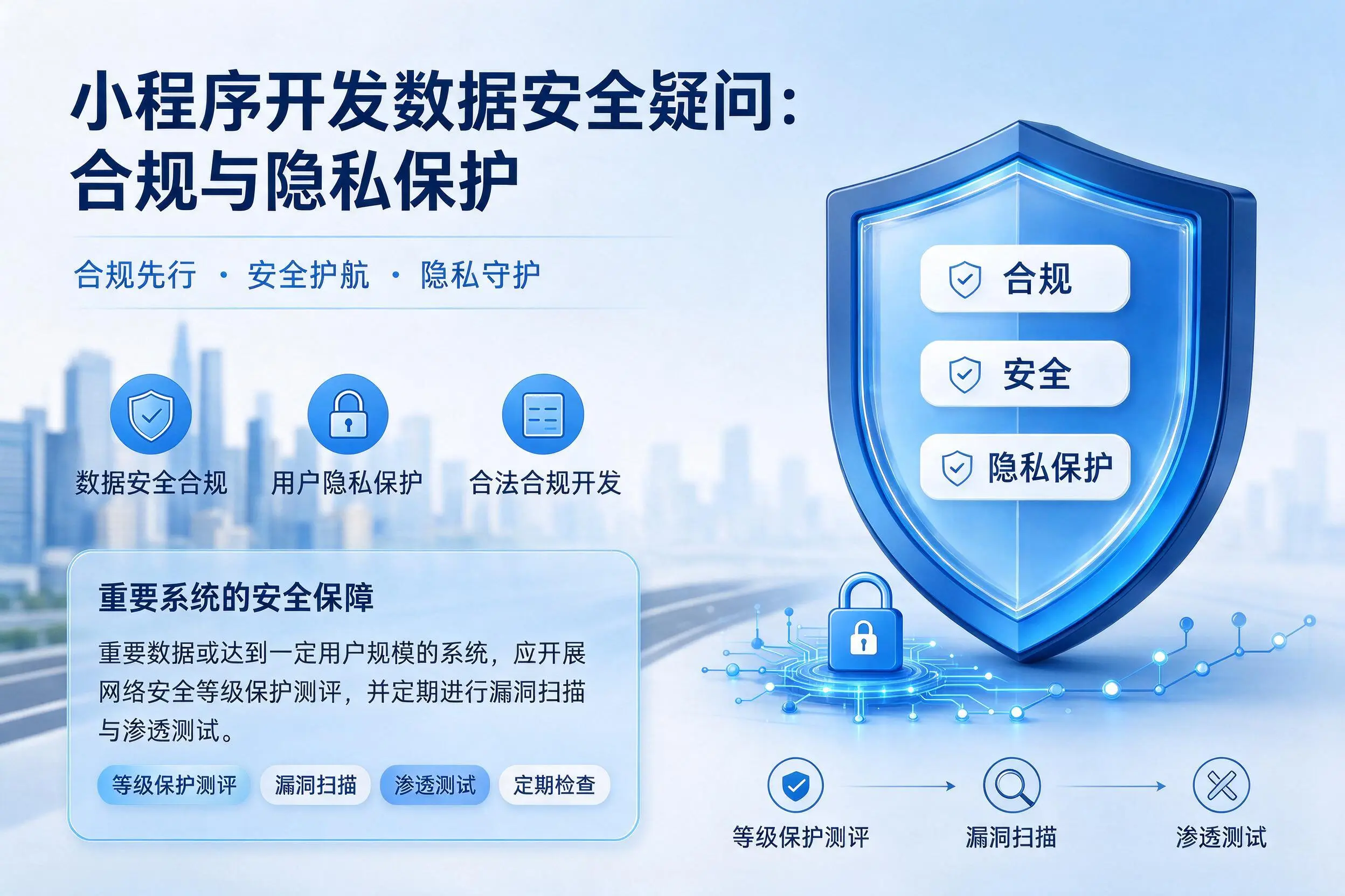 广州小程序开发数据安全疑问:合规与隐私保护
