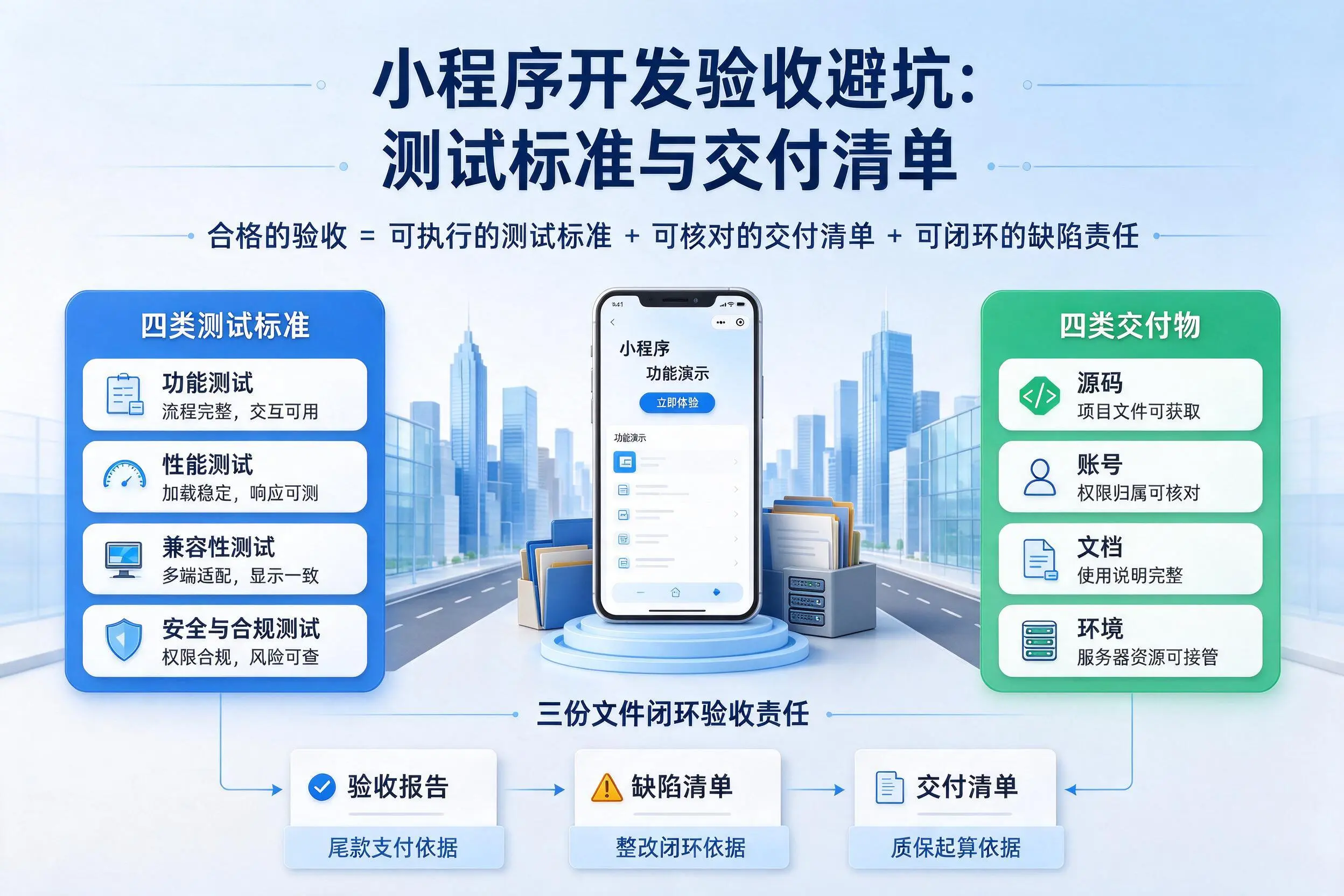 广州小程序开发验收避坑：测试标准与交付清单