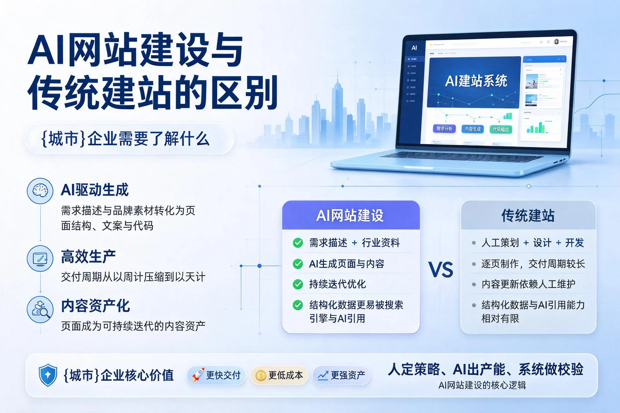 AI网站建设与传统建站的区别,广州企业需要了解什么