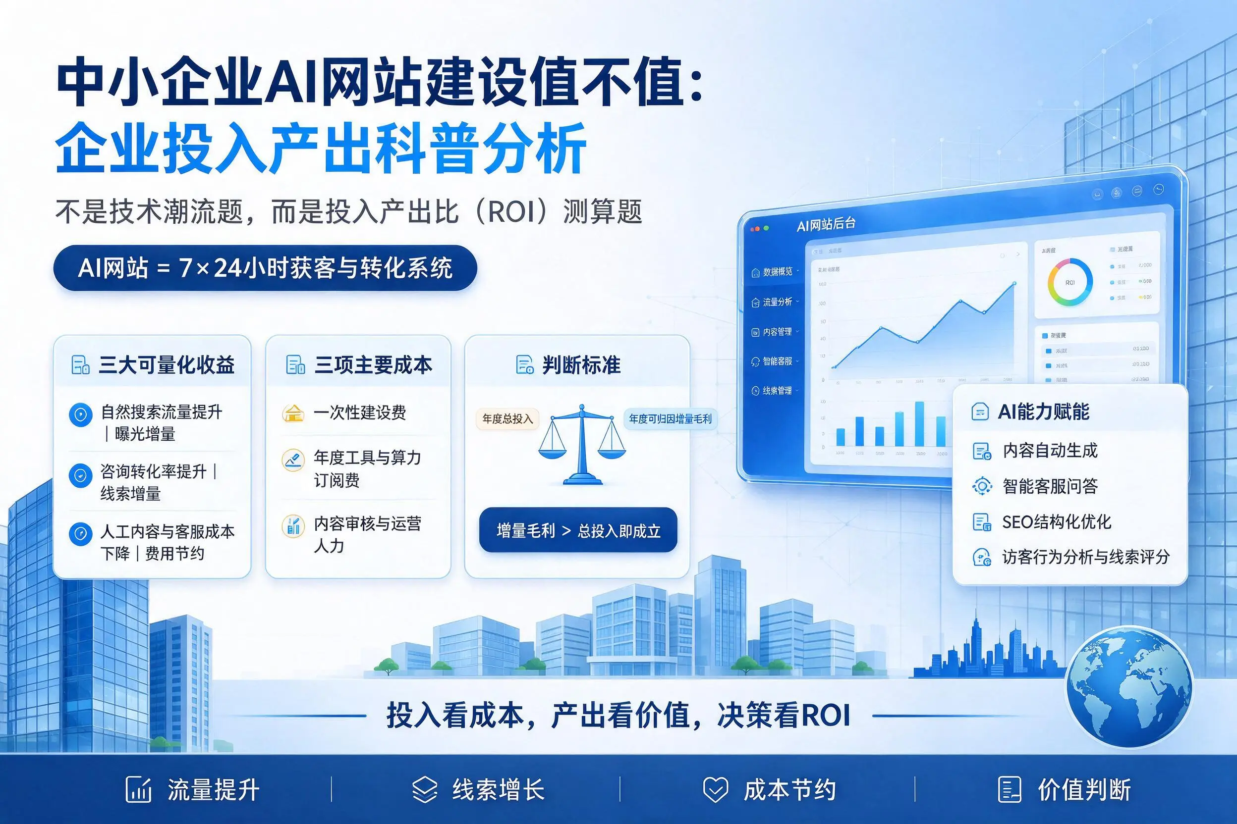 中小企业AI网站建设值不值:广州企业投入产出科普分析