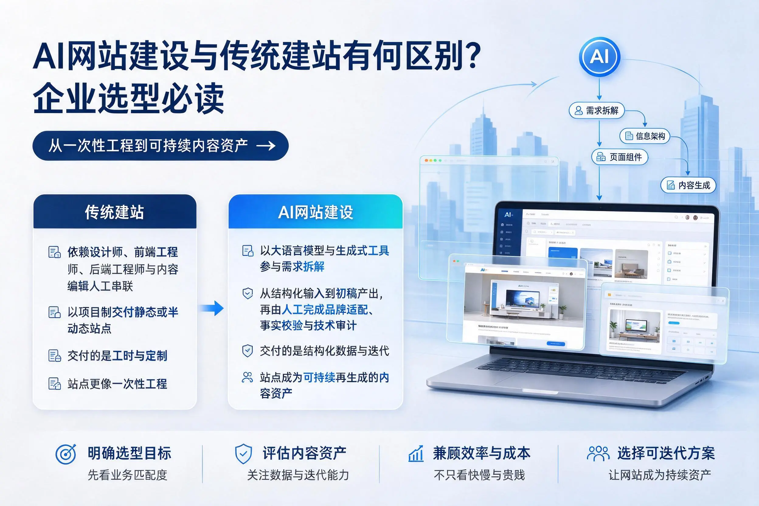 AI网站建设与传统建站有何区别？广州企业选型必读