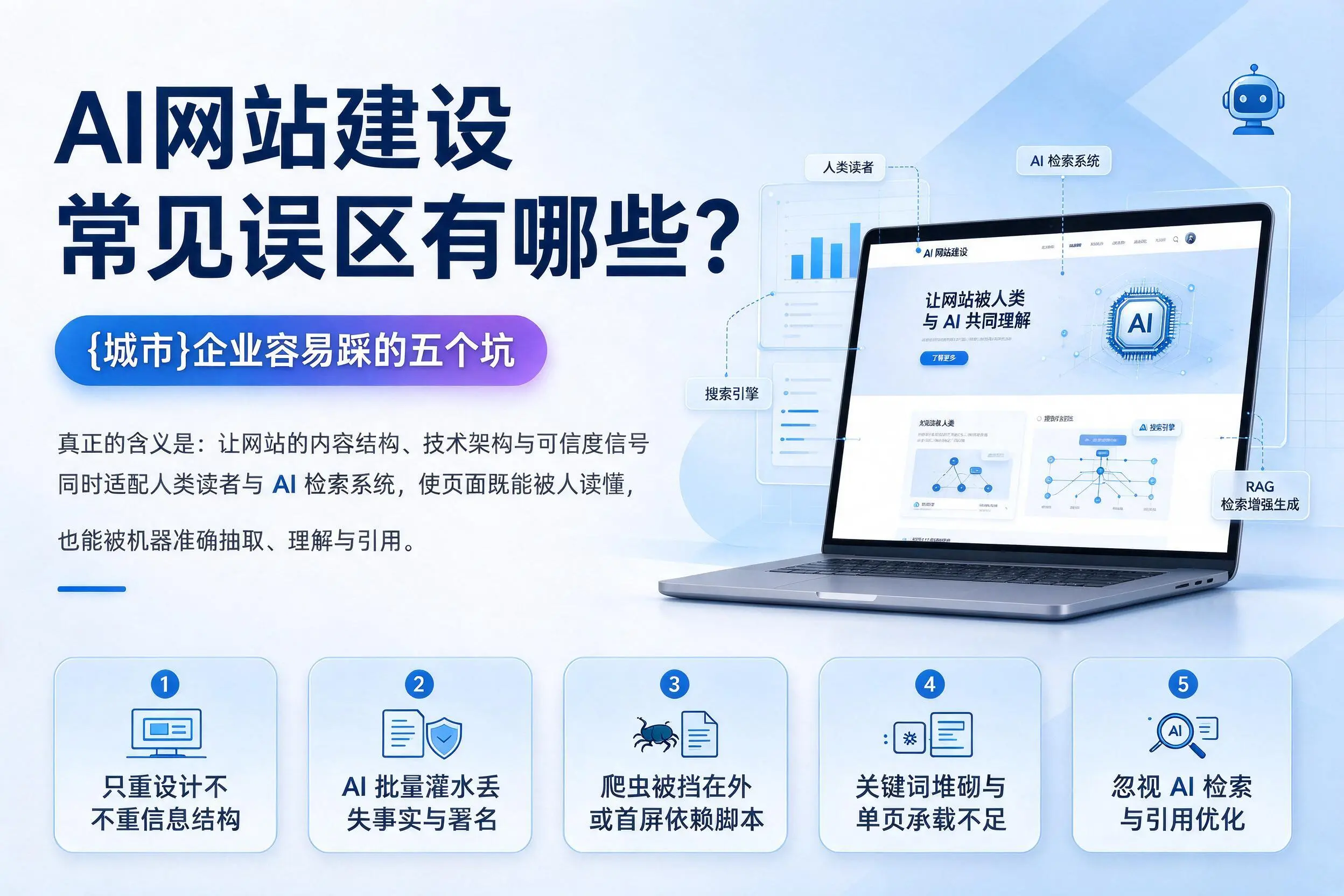 AI网站建设常见误区有哪些？广州企业容易踩的五个坑