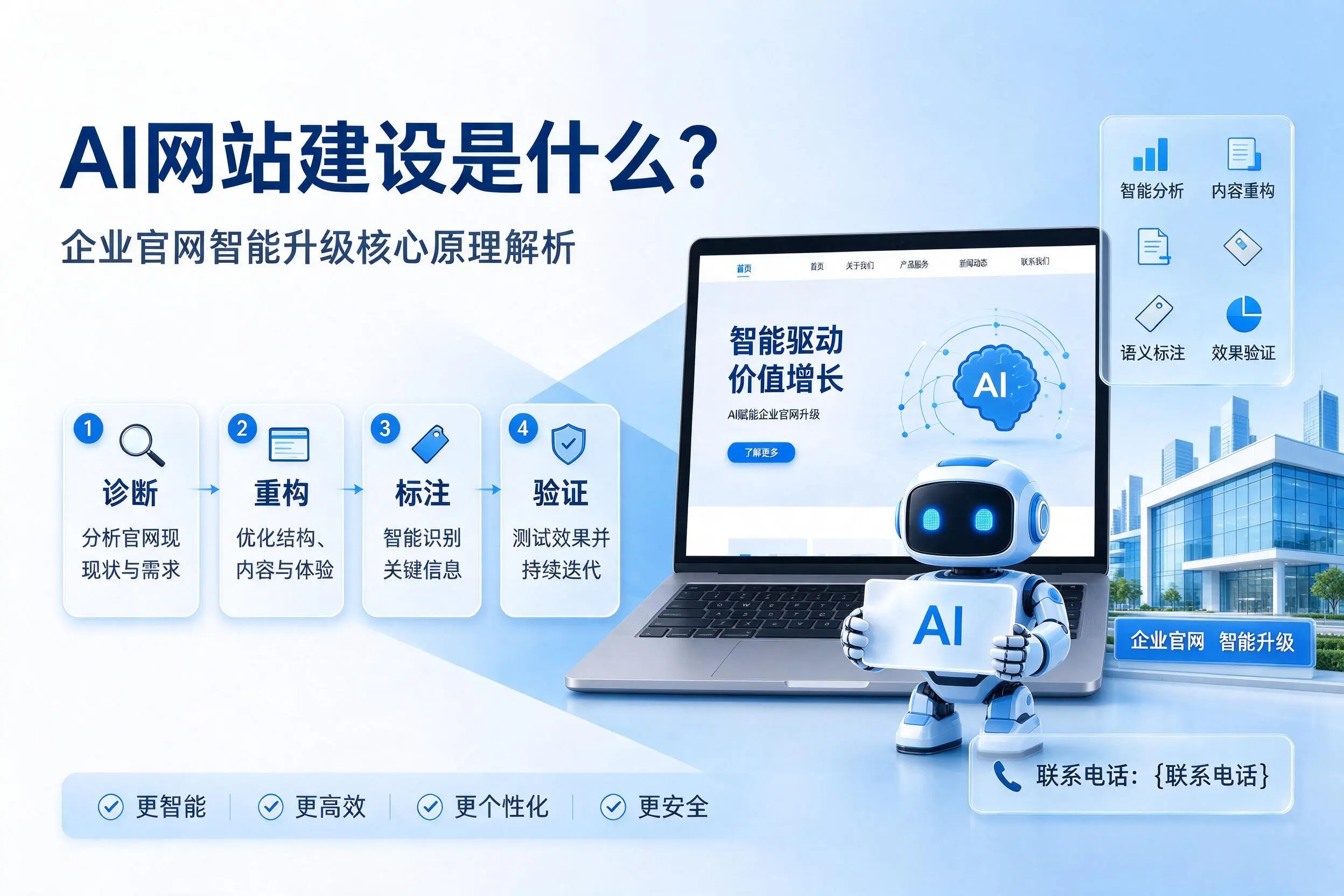 AI网站建设是什么？广州企业官网智能升级核心原理解析