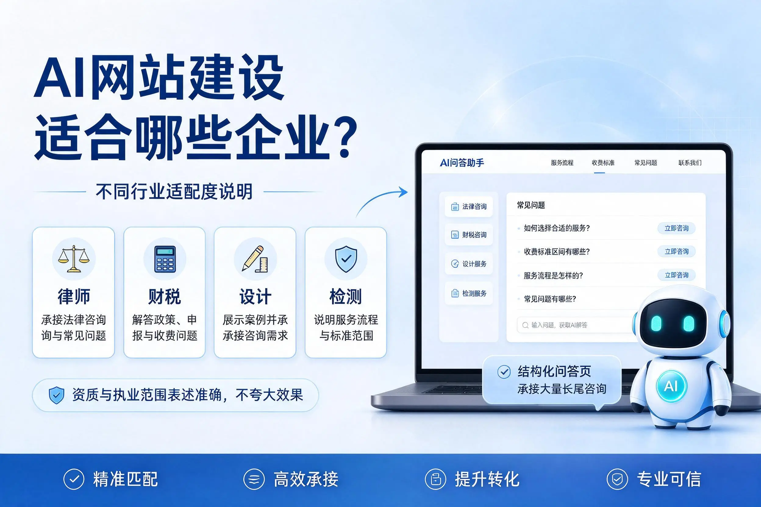 AI网站建设适合哪些企业？广州不同行业适配度说明