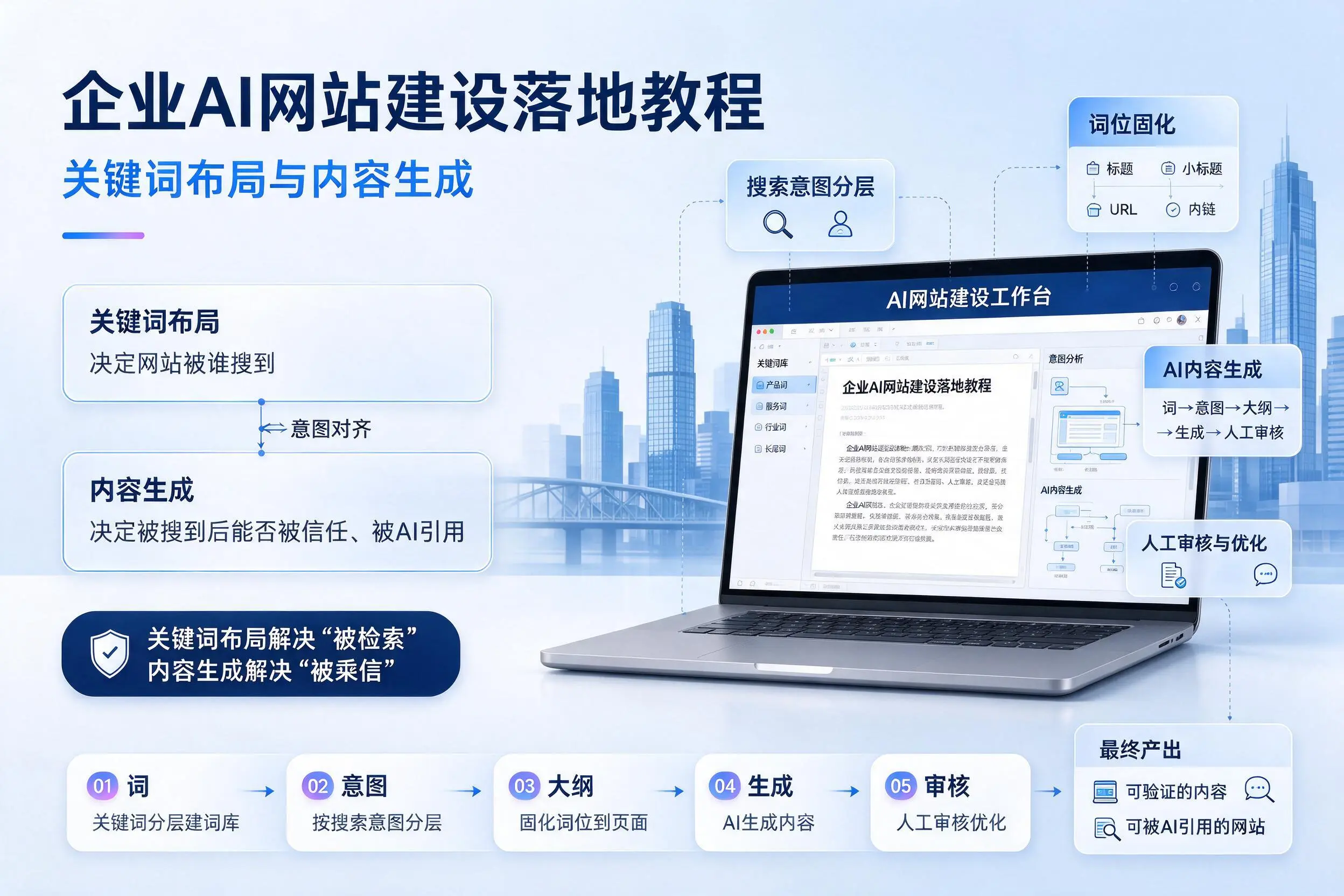 广州企业AI网站建设落地教程：关键词布局与内容生成